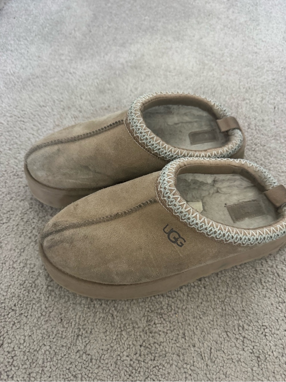 UGG® Tazz II Platform Slippers Sand - 9